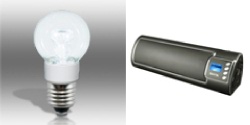 Power Vivid® A15 LED Bulb (Cool White) & Senta Ally Bluetooth® Stereo Speaker w/ FM